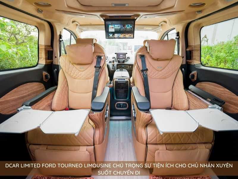 Dcar Limited Ford Tourneo Limousine chú trọng sự riêng tư cho chủ nhân xuyên suốt chuyến đi