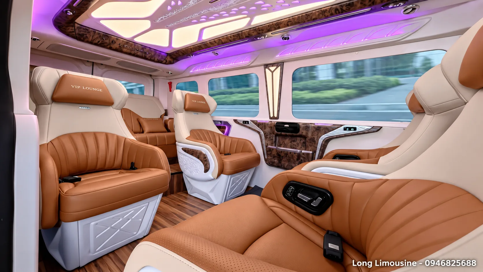 Không gian ghế VIP DCar Thương Gia Ford Transit