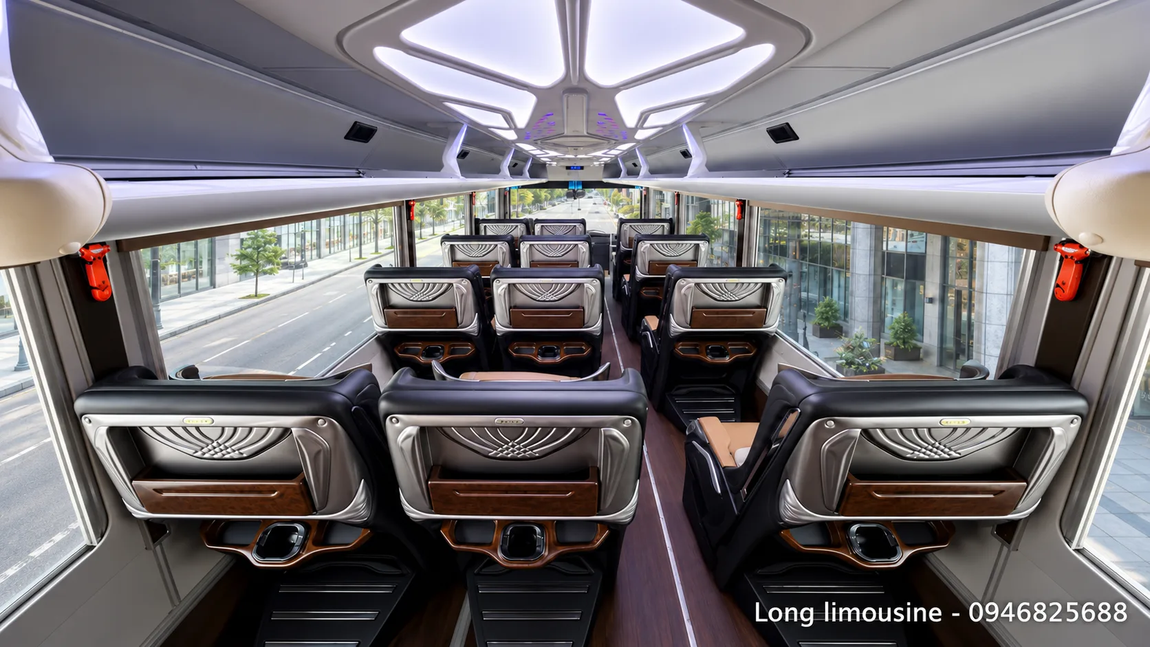 Cấu hình ghế xe Limousine 16 chỗ được bố trí như thế nào?