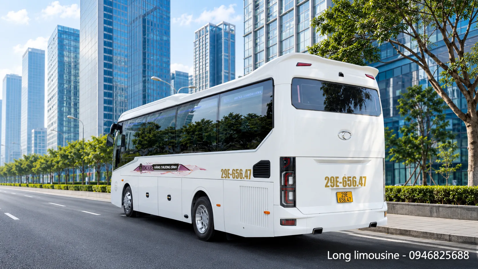 Thiết kế ngoại thất xe Limousine 16 chỗ