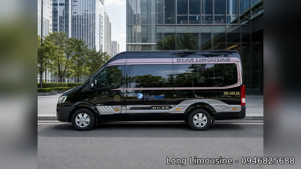 Ngoại thất xe DCar President limousine cao cấp.