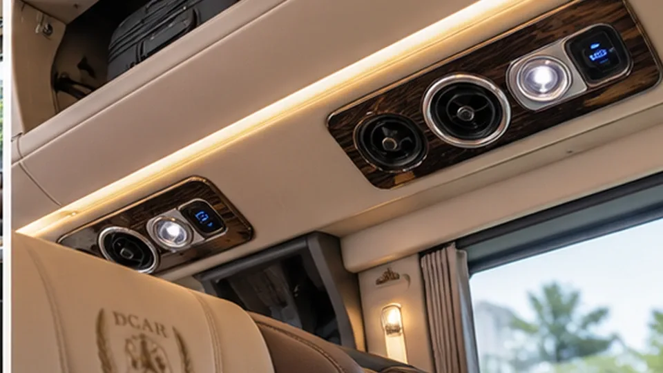 Chi tiết tiện nghi trên xe limousine 29 chỗ.
